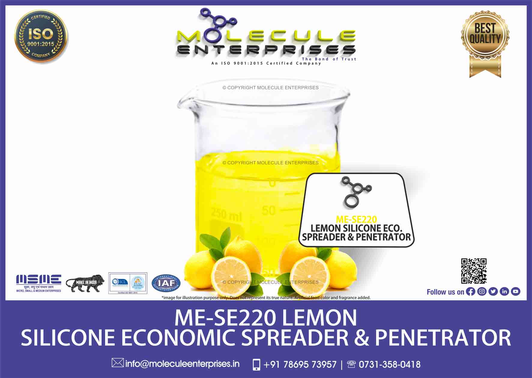 Citrus Lemon Silicone Chipko sticker spreader dhanuka wetcit