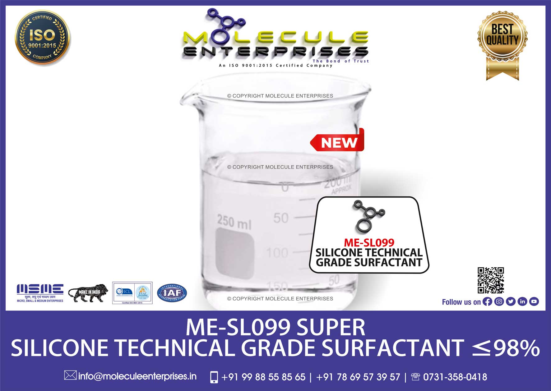 trisiloxane ethoxylated silicone technical grade spreader manufacturers