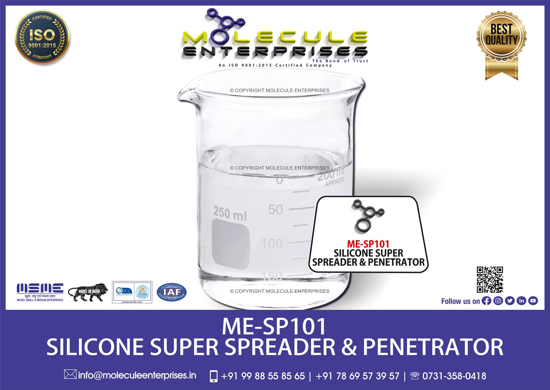 heptamethyl trisiloxane ethoxylate silicone super spreader manufacturers