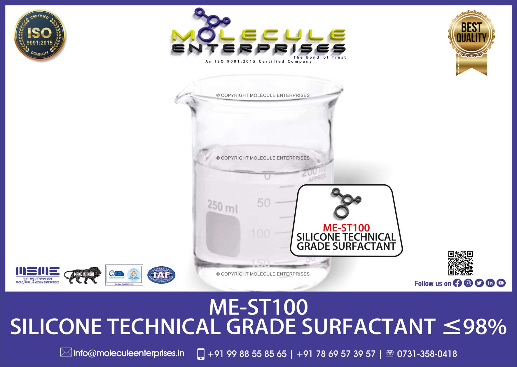 trisiloxane ethoxylated silicone technical grade spreader manufacturers