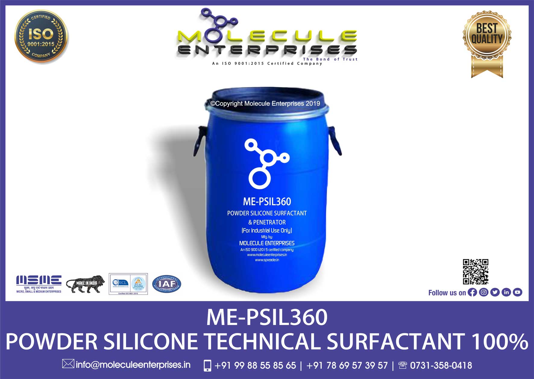 trisiloxane ethoxylate super spreader SILWET408 technical grade