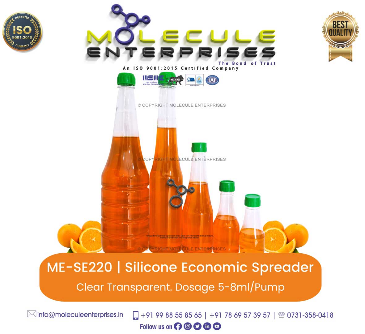 5ml orange dhanuka wetcit silicone chipko manufacturers